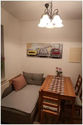 Ein Sitzbereich in der Unterkunft Appartement Franz