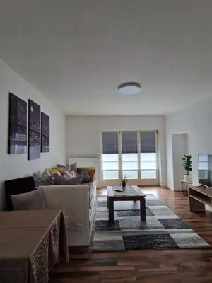 Ein Sitzbereich in der Unterkunft Haus Kampl - Appartement Ödensee