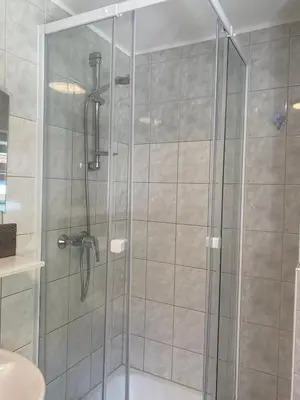 Ein Badezimmer in der Unterkunft Haus Kampl - Appartement Ödensee
