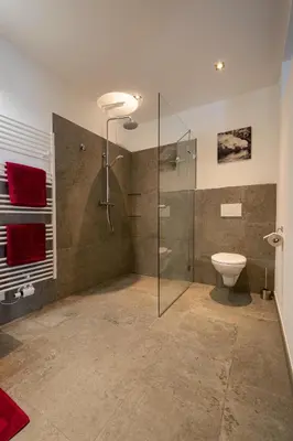 Ein Badezimmer in der Unterkunft Ferienwohnung Hinterlehen