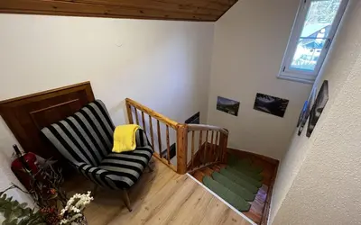 Ein Sitzbereich in der Unterkunft Ferienhaus Valentina