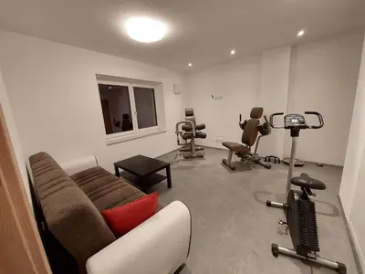 Das Fitnesscenter und/oder die Fitnesseinrichtungen in der Unterkunft Hofpower`s Mountain Feeling