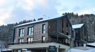 Das Gebäude in dem sich die Ferienwohnung befindet