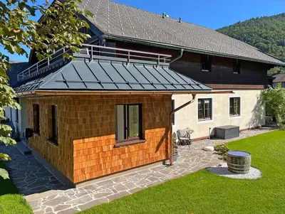 Das Gebäude in dem sich die Ferienwohnung befindet