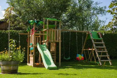 Ein Kinderspielbereich in der Unterkunft Apartment Strobl 2