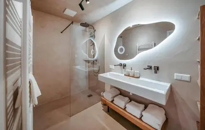 Ein Badezimmer in der Unterkunft Moderne Ferienwohnung