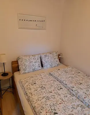 Ein Bett oder Betten in einem Zimmer der Unterkunft Ferienhaus Chalet Großsölk