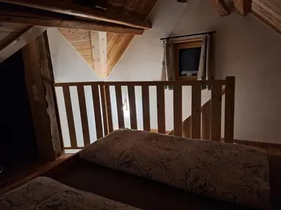Ein Bett oder Betten in einem Zimmer der Unterkunft Leitnerbauer's Troadkasten