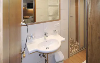Ein Badezimmer in der Unterkunft Gemuetliche Ferienwohnung