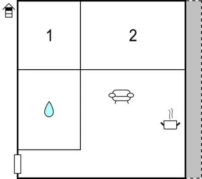 Grundriss der Unterkunft Gemuetliche Ferienwohnung