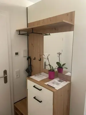 Küche/Küchenzeile in der Unterkunft 1 Zimmer Appartement nahe Gmunden Top2