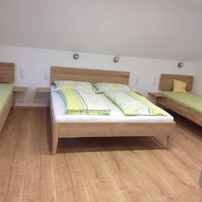 Ein Bett oder Betten in einem Zimmer der Unterkunft Minabauer
