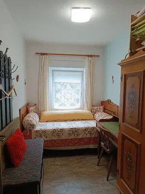 Ein Bett oder Betten in einem Zimmer der Unterkunft Ferienwohnungen Landhaus Gerum