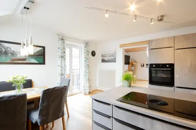 Küche/Küchenzeile in der Unterkunft Appartement Riedingtal
