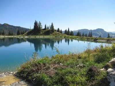 Naturlandschaft in der Nähe des Privatzimmers