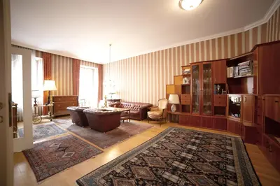 Ein Sitzbereich in der Unterkunft Apartment Sissi