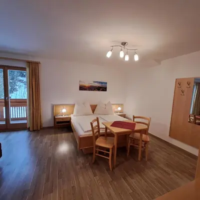 Ein Sitzbereich in der Unterkunft Appartements Rabengut