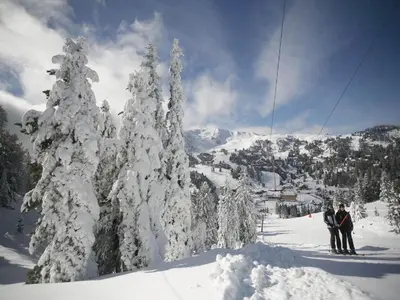 Chalet in Einach nahe Skipisten im Winter