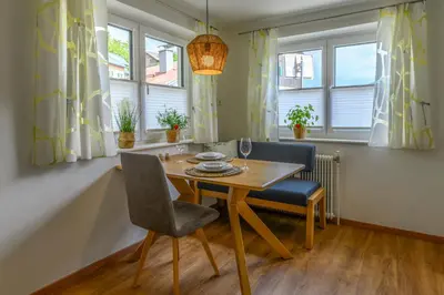 Ein Sitzbereich in der Unterkunft Ferienwohnung Werner Pucher EG