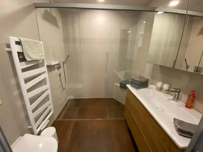 Ein Badezimmer in der Unterkunft Seeblick 219