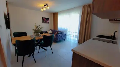 Küche/Küchenzeile in der Unterkunft Noor Lux Apartments