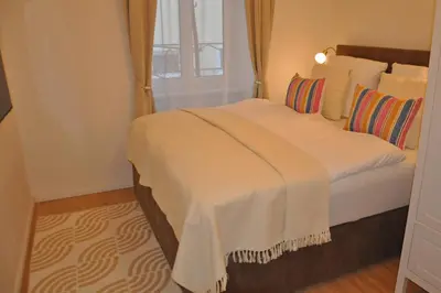 Ein Bett oder Betten in einem Zimmer der Unterkunft Apartment Austria 206 am Traunsee, Gmunden