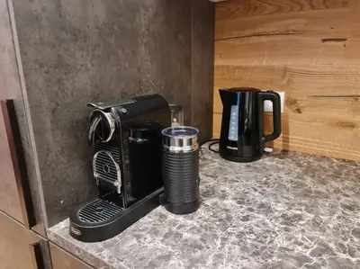 Kaffee-/Teezubehör in der Unterkunft Historischer Gutshof, Bogensportzentrum Kremstal