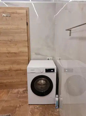 Ein Badezimmer in der Unterkunft Historischer Gutshof, Bogensportzentrum Kremstal