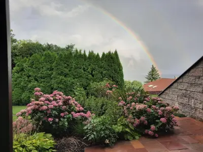 Ein Garten an der Unterkunft Inspiration - zwei Terrassen, Seeblick, privater Garten