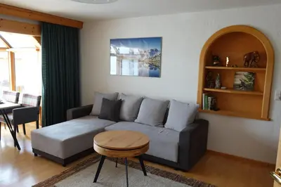 Ein Sitzbereich in der Unterkunft Appartement Wagnerhof
