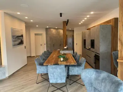 Ein Sitzbereich in der Unterkunft Penthouse Lorenzerhof