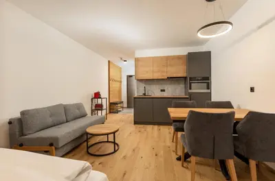 Küche/Küchenzeile in der Unterkunft Pure Alpine Suites