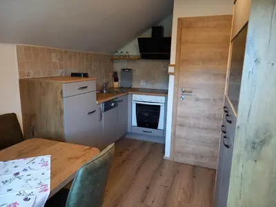 Küche/Küchenzeile in der Unterkunft Ferienwohnung Feichter