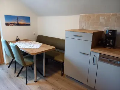 Küche/Küchenzeile in der Unterkunft Ferienwohnung Feichter