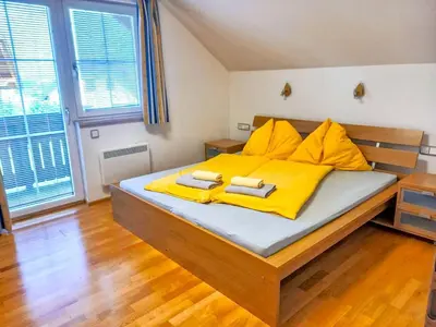 Ein Bett oder Betten in einem Zimmer der Unterkunft Chalet Astrid by Interhome