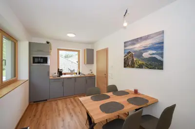Küche/Küchenzeile in der Unterkunft Seesuites am Wolfgangsee