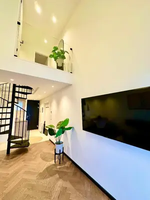 Grundriss der Unterkunft Das Alpenzeit Loft mit Balkon und Grimmingblick