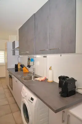 Küche/Küchenzeile in der Unterkunft Ferienwohnung Rudolfstraße