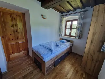 Ein Bett oder Betten in einem Zimmer der Unterkunft Ferienwohnungen Viktoria Buchegger