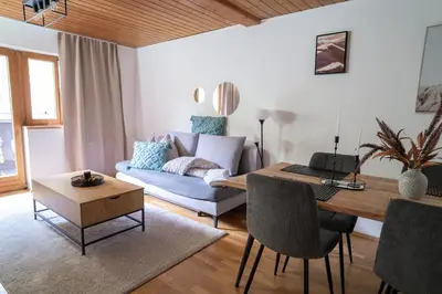 Ein Sitzbereich in der Unterkunft FarawayHomes Studio St Wolfgang #4