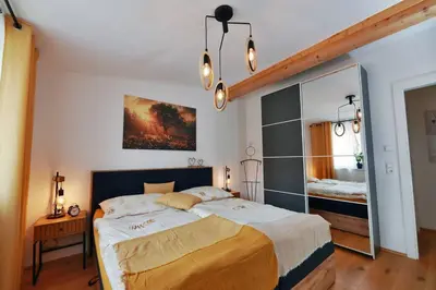 Ein Bett oder Betten in einem Zimmer der Unterkunft Apartment Hauser Kaibling