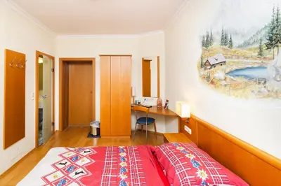 Ein Bett oder Betten in einem Zimmer der Unterkunft Ferien beim Steiner