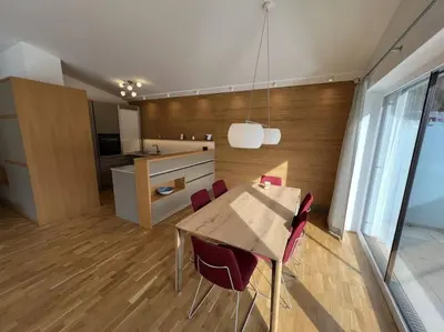 Küche/Küchenzeile in der Unterkunft Penthouse Bergblick Salzkammergut