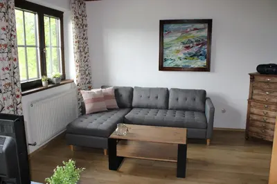Ein Sitzbereich in der Unterkunft Apartment - Am Buchenhof