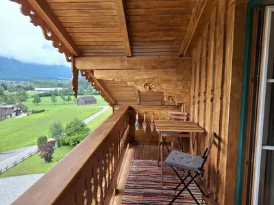 Ein Balkon oder eine Terrasse in der Unterkunft Ferienwohnung Appesbacher
