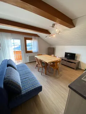 Ein Sitzbereich in der Unterkunft Reithabhof Apartments