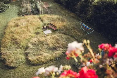 Ein Garten an der Unterkunft Appartements K62