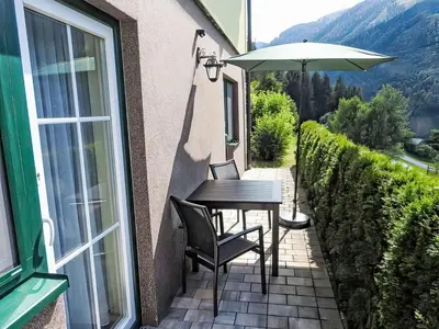 Ein allgemeiner Bergblick oder ein Berglick von der Ferienwohnung aus