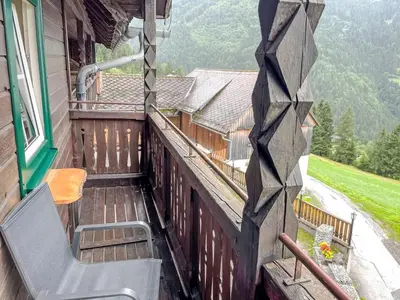 Ein allgemeiner Bergblick oder ein Berglick von der Ferienwohnung aus