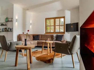 Ein Sitzbereich in der Unterkunft Villa Gradenbach